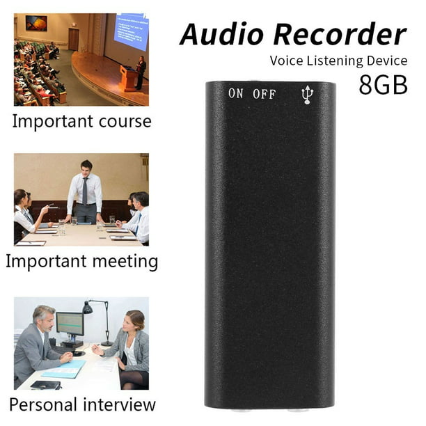 Listen Device Digital Voice Recorder Activated Long Recording Mini Hidden 8GB